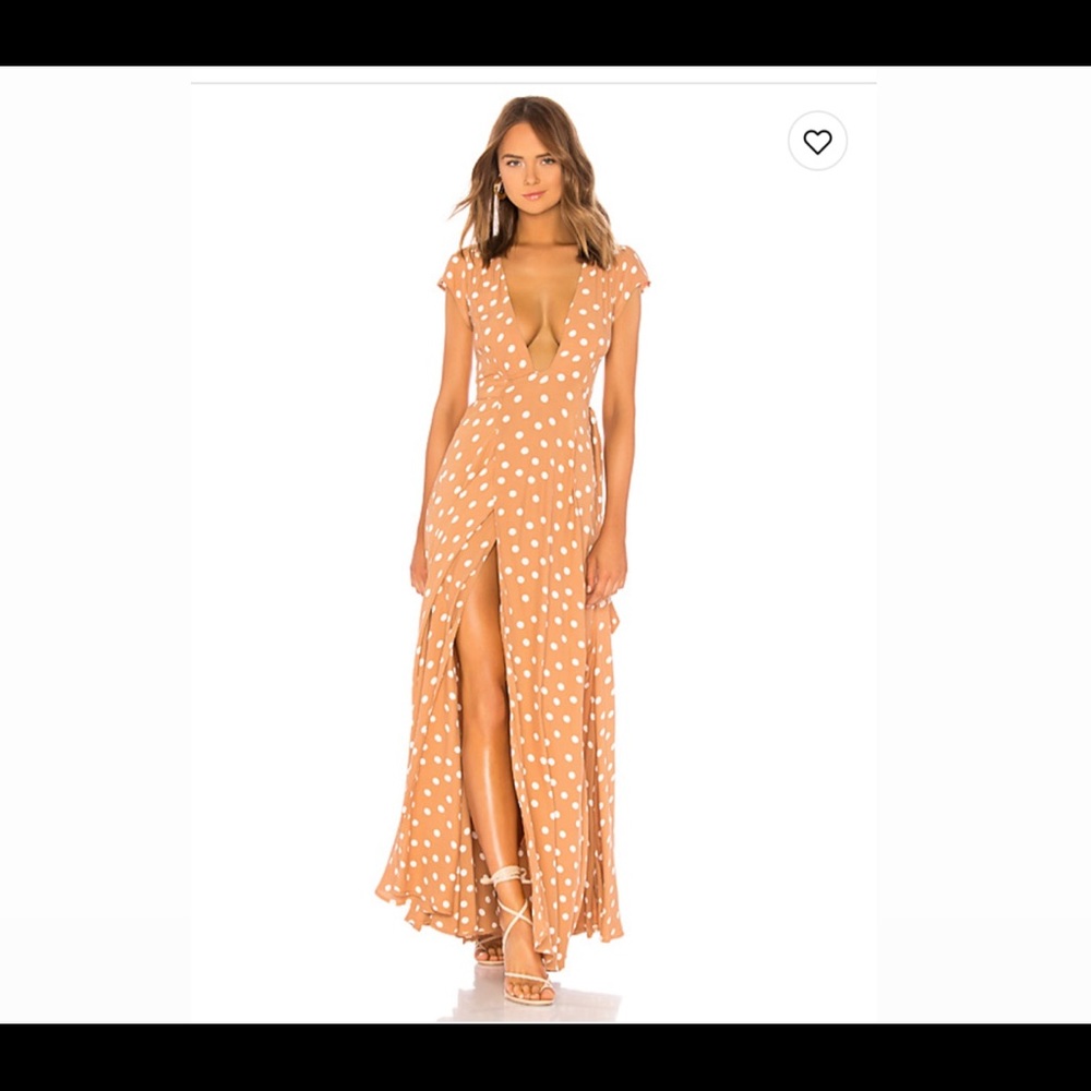 Tularosa Latte Sid Wrap Dress - Large